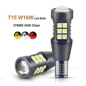 호환 2pcs 슈퍼 밝은 W16W T15 921 LED 전구 Canbus 자동차 조명 높은 전력 3030SMD 꼬리 신호 램프 백업