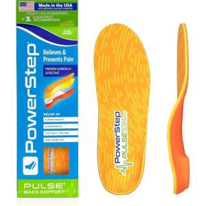 POWERSTEP PULSE MAXX 러닝 인솔 - 과내전 교정용 러닝화 보조 깔창 발목 및 발 와 아치 지지 기능이 뛰어난 미국산 (남성용 12-13)