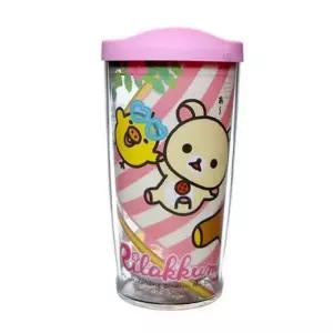 텀블러 에코젠 핑크 어피치 350ml 음료컵 어린이 물컵