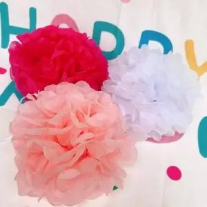 파티 장식 종이꽃 파티룸 유치원 인테리어 생일 꽃볼 촬영 셀프 축 기념 사진 웨딩