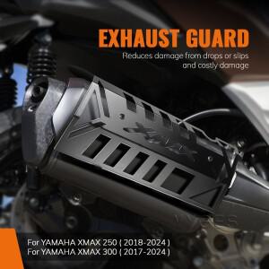 오토바이 액세서리 YAMAHA XMAX 300 250 2017-2024 배기 가드 보호기 화상 방지 뚜껑 커버