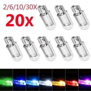 자동차 LED T10 W5W Canbus 유리 COB 6000k 독서 돔 램프 마커 웨지 번호판 전구 168 194 192 DC 12V 흰색