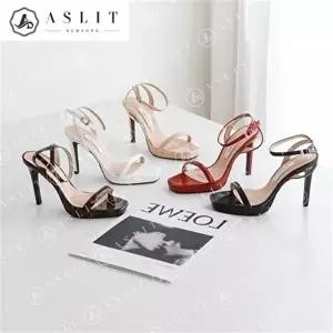 [셀러허브 패션][애슬릿] 여성 가보시 스트랩 샌들 하이 힐 구두 10cm (8429783A)