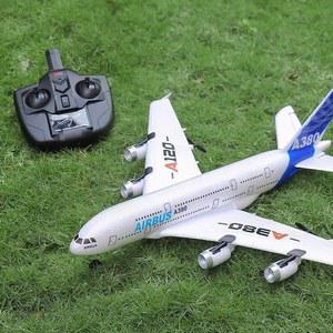 입문용 RC 무선 리모컨 10분 리모콘 글라이더 A380 조명 조종 초보 비행기