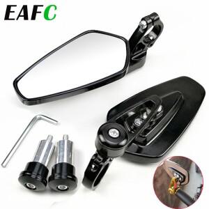 EAFC 오토바이 백미러, 범용 스쿠터 바 엔드 핸들 액세서리, 7/8 인치, 22mm, 1 쌍