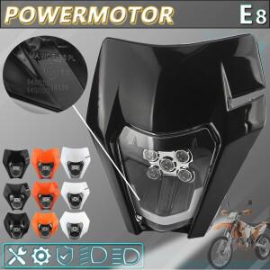 오토바이 헤드 라이트 플레이트 LED 액세서리 KTM EXC SX MX 250 300 450 페어링 모토크로스 먼지 자전거 S