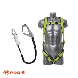 PRO6 전체식 안전벨트 추락방지 산업용 TA-021 형광