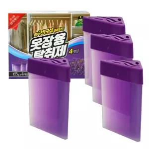 산도깨비129 옷장구석용 탈취제 4개입 라벤다향