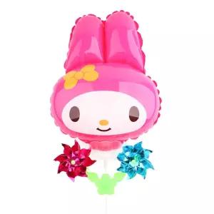 풍선나라 바람개비 산리오 (마이멜로디)멜로디 모형 모양 캐릭터 파티 장식용 데코 놀이동산