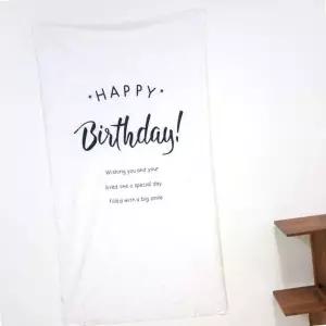 [제이큐]페브릭포스터 천액자 거실 패브릭 포스터 - 생일축하1