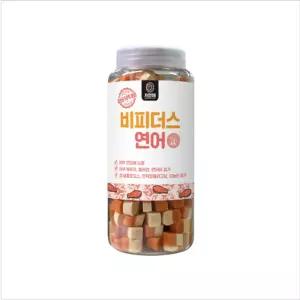 자연애 보틀 유산균 장+피부 트릿 연어 500g 강아지 간식 훈련 칭찬 견간식