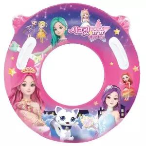 시크릿쥬쥬 손잡이 어린이 키즈 튜브 물놀이 수영 75cm GST