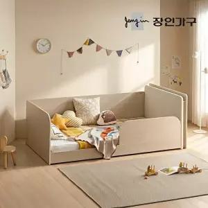 [장인가구](무료) 뉴피터 LED 패브릭헤드 E0 저상형 데이베드 침대 프레임 S+7존포켓