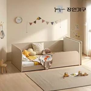 [장인가구](무료) 뉴피터 LED 패브릭헤드 E0 저상형 데이베드 침대 프레임 S+낮은포켓