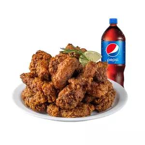 (충만치킨) 간장티꾸닭(뼈 또는 순살)+콜라1.25L