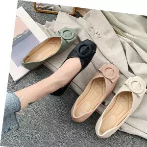 플랫슈즈 라운드 낮은굽 오피스룩 여성 데이트 봄신발