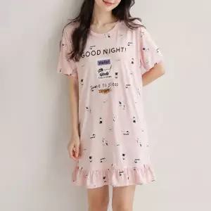 여성 굿나잇 브라캡 내장 미니원피스 홈웨어 잠옷 숏 드레스 9042