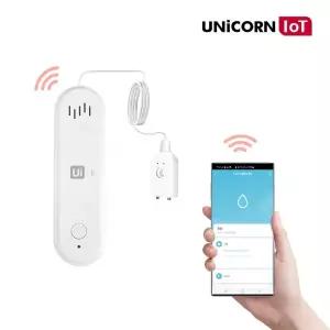 유니콘IoT 앱푸시알림 침수 WIFI방식 TS-W9 수도관 스마트 세탁실 경보알람 누수감지센서