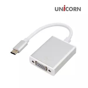 C타입 변환젠더 유니콘 USB 컨버터 TO CV-500 VGA