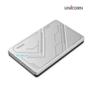 HDD-300V USB3.1 외장하드케이스 유니콘 2.5인치 원터치슬라이드조립 케이블포함