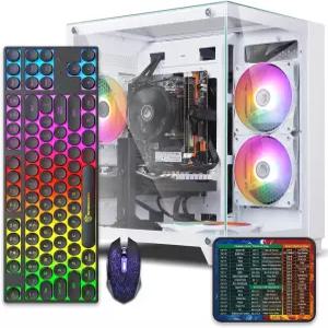 사전 제작된 게이밍 PC 데스크톱 컴퓨터 인텔 코어 i7 3.4~3.9GHz 주파수로 작동하는 RX590 그래픽 카드
