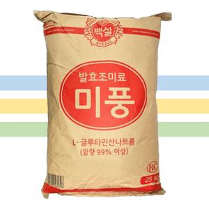 백설 미풍 25kg 미원 발효조미료 업소용 대용량 식재료 식당용