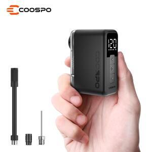 COOSPO X1 공기 전기 펌프 120PSI 미니 자전거 디지털 팽창기 500mAh 휴대용 충전식 MTB Schrader Presta