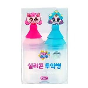 캐치티니핑 실리콘 투약병 22ml 2개입 1개 하츄핑 초롱핑 아기 약병 약통 물약통