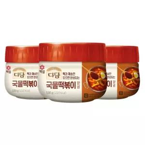 CJ 백설 다담 국물떡볶이양념530g x3개