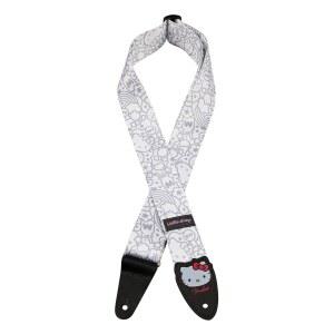 Fender x 헬로 키티 화이트 폴리 스트랩, 5.1cm(2인치)