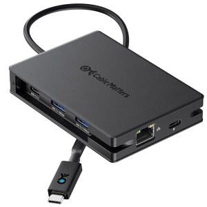 듀얼 4K@60Hz HDMI, 140W PD 충전, 기가비트 이더넷, 10Gbps 데이터 전송이 가능한 8-in-1 USB C 허브 멀티포트 어댑터: USB-C 2개 및 USBA 3.2 포트 1개(MacOS에서 외장 디스플레이 1개 지원)