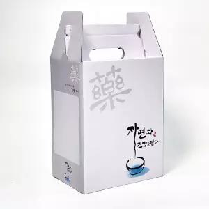 세로형약박스(자연과건강)40장/홍삼박스/한약박스