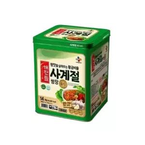 깊고 맛있는 사계절 쌈장 골드 14kg 대용량 업소용 캔 요리 초보 추천