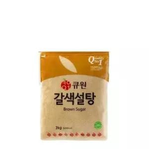삼양사/큐원/설탕/갈색설탕/황설탕 3kg