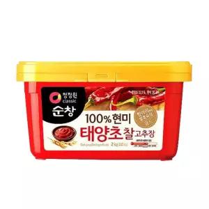청정원 순창 현미 태양초 찰 고추장 2kg x 2개