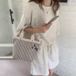 여성 캐주얼 반팔 홈웨어 상하 세트 여름 밴딩 반바지