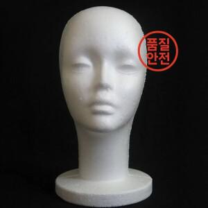 1pc 여성 스티로폼 마네킹 헤드 모델