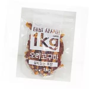 테비 오리 사사미 실속포장 1KG - 오리 고구마 [가은스토어] 강아지건강간식 강아지사사미