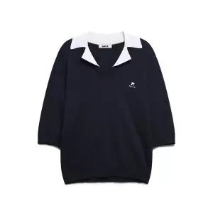나이스클랍 V-NECK COLLAR KNIT PULLOVER X265PWK402