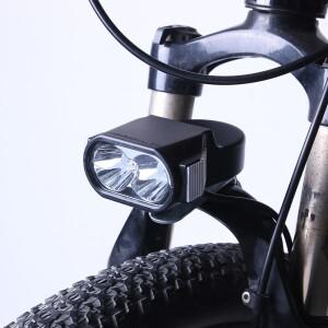 전자 자전거 LED 헤드라이트 36V 48V 전기 스쿠터 손전등 경적 전면 램프 방수 야외 사이클 액세서리