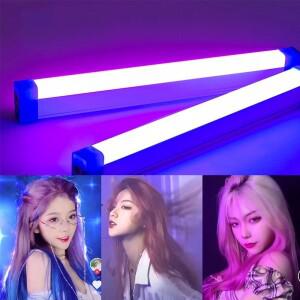 컬러풀 튜브 라이트 RGB 17cm/32cm USB 퍼플 블루 스틱 룸 램프 핸드헬드 행잉 필 포토