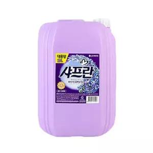 샤프란 섬유유연제 대용량 퍼플 20L 업소용 식당용 세제 기관 말통
