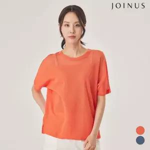 [조이너스] 시스루 숄더 반소매 린넨 니트_JACU4-WSL060