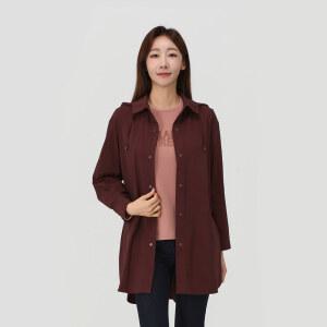 PAT 후드 탈부착 셔츠형 코트_1I61101