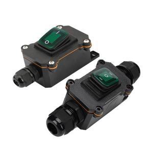 야외 방수 로커 스위치 케이블 단자 커넥터 전선 상자 PG9 PG11 4mm-8mm 7-12mm 12V 24V DC 110V 220V AC