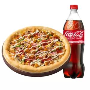 (피자헛) 베이컨포테이토 치즈크러스트L + 콜라 1.25L