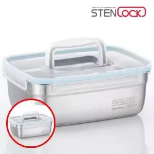 헤이지 C0811 스텐락 퓨어 핸디밀폐용기 1호 4800ML 김장통 직사각스텐용기 냉장보관용기