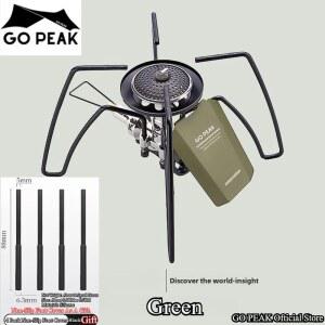 강염스토브 GOPEAK 스토브 블랙 접이식 카드 식기 가스 캠핑 주방 바베큐