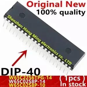 1개 100 새 제품 W65C22S6TPG-14 W65C02S8P-14 W65C02S8P-10 W65C02S8P DIP-40