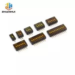 5개 SMD SMT 1.27mm DIP 스위치 슬라이드형 1/2/3/4/5/6/8 위치 PCB 보드용